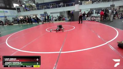 106 lbs Champ. Round 1 - Liam Abrao, Plaza Wrestling Club vs Joseph Winfield, Great Neck Wrestling Club