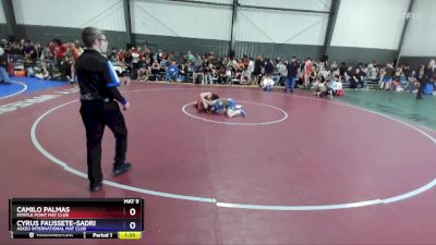 157 lbs Quarterfinal - Camilo Palmas, Myrtle Point Mat Club vs Cyrus Faussete-Sadri, Askeo International Mat Club