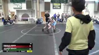 68 lbs Round 1 (8 Team) - Kooper Deputy, POWA vs Presley Green, Terps Xtreme