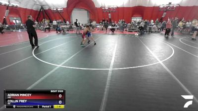 97 lbs Cons. Round 2 - Adrian Mincey, MN vs Collin Frey, WI