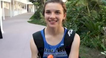 Laura Leff, 3rd place girls, at the 2011 Foot Locker CC Championships