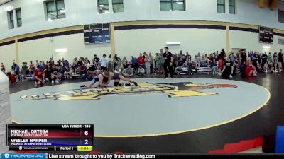 145 lbs Champ. Round 2 - Michael Ortega, Portage Wrestling Club vs Wesley Harper, Midwest Xtreme Wrestling