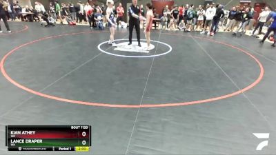 120 lbs Cons. Round 3 - Kian Athey, WA vs Lance Draper, WA