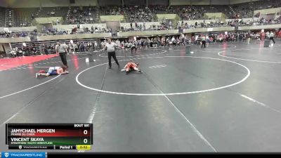 100 lbs Quarterfinal - JaMychael Mergen, Prairie Du Chien vs Vincent Skaya, Stratford Youth Wrestling