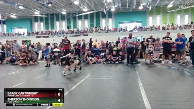 40 lbs Round 5 (10 Team) - Brady Cartwright, Finger Lake Elite Grey vs Emerson Thompson, Full Circle