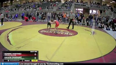 70 lbs Cons. Round 4 - Dominic Martinez, Creswell Mat Club vs Kayson Shamhart, Klamath Basin Warriors Wrestli