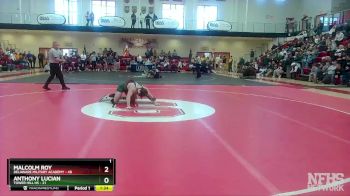 165 lbs Semifinals (8 Team) - Anthony Lucian, Tower Hill HS vs Malcolm Roy, Delaware Military Academy