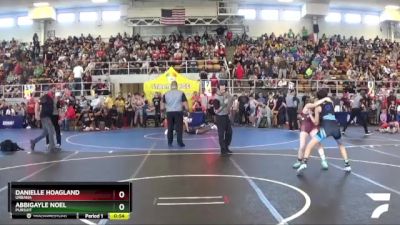 100 lbs Quarterfinal - Danielle Hoagland, Urbana vs Abbigayle Noel, Pursuit