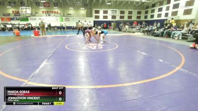 157 lbs Cons. Round 2 - Makoa Goeas, Missouri Valley vs Johnathon Vincent, York (Neb.)