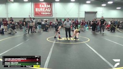 77 lbs Cons. Semi - Noah Nelson, Rangers Wrestling Club vs Jacob Weatherholtz, Red Lion Wrestling Club