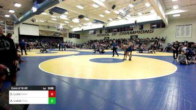 123 lbs Consi Of 16 #2 - Simon Luna, Nampa (ID) vs Anthony Lucio, Fountain Valley