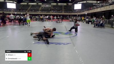 150 lbs Quarterfinal - Robert Wilson, Ave vs Ronin Chmelewski, Lewes