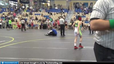 90 lbs 5th Place Match - Zebulon Bolden, South Bowie Sharks vs Evan Kaliakoudas, Headhunters