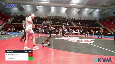 120 lbs Final - Artemus Mathews, Pitbull Wrestling Academy vs Cannon Ballard, Collinsville Cardinal Youth Wrestling