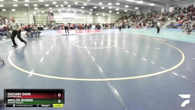 4-113 lbs Quarterfinal - Waylon Rogers, Orange County vs Zachary Davis, Eastern View