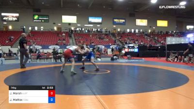 74 kg Cons 16 #2 - Jacob Marsh, NJRTC vs Jaden Mattox, Ohio State-Unattached