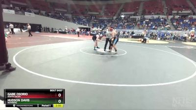 6A-195 lbs Quarterfinal - Hudson Davis, Newberg vs Gabe Osorio, South Salem