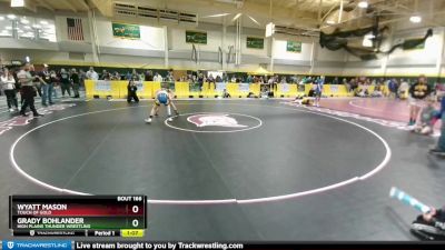 90 lbs Semifinal - Wyatt Mason, Touch Of Gold vs Grady Bohlander, High Plains Thunder Wrestling