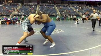 4A 285 lbs Champ. Round 1 - Alexzander Little, Ragsdale vs Sebastian Rivera, Panther Creek