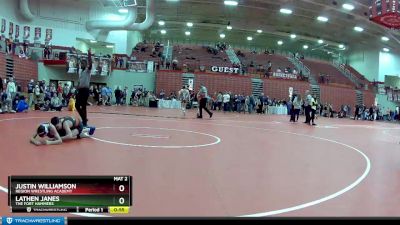 100 lbs Cons. Round 6 - Lathen Janes, The Fort Hammers vs Justin Williamson, Region Wrestling Academy