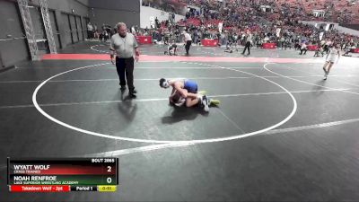 97 lbs Semifinal - Wyatt Wolf, Crass Trained vs Noah Renfroe, Lake Superior Wrestling Academy