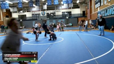 80-88 lbs Round 4 - Caysen Szerszen, Fremont Wrestling Club vs Finland Fager, Empire Battle School