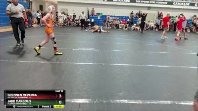 92 lbs Round 4 (6 Team) - Jake Margolis, Florida Punishers vs Brennen Veverka, U2 Upstate Uprising