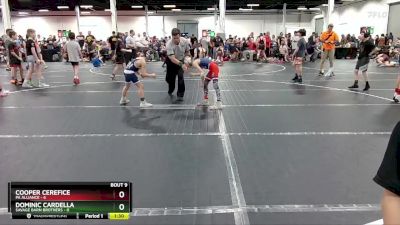 56 lbs Round 3 (8 Team) - Cooper Cerefice, PA Alliance vs Dominic Cardella, Savage Barn Brothers