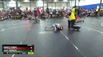 46 lbs Round 4 (6 Team) - Kemp Enriquez, No Escape Wrestling Academy vs Emmett Fobert, Untouchables Black