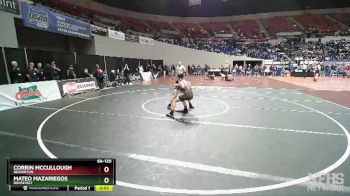 6A-120 lbs Cons. Round 3 - Mateo Mazariegos, Roosevelt vs Corrin McCullough, Beaverton