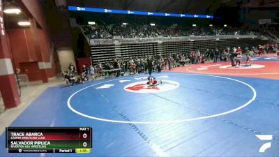 45 lbs Semifinal - Trace Abarca, Casper Wrestling Club vs Salvador Piplica, Riverton USA Wrestling