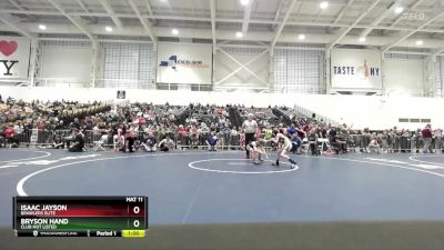 58 lbs Quarterfinal - Isaac Jayson, Brawlers Elite vs Bryson Hand, Club Not Listed