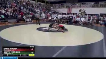 126 lbs Semis & 1st Wb (8 Team) - Griffin Matthews, Commerce Hs vs Lance Thacker, Social Circle