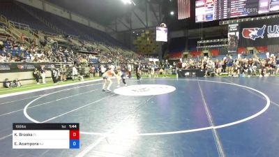 100 lbs Rnd Of 64 - Katherine Brooks, Florida vs Emma Acampora, New Jersey