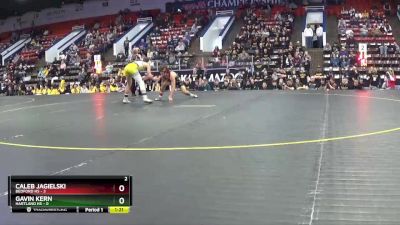 144 lbs Quarterfinals (8 Team) - Caleb Jagielski, Bedford HS vs Gavin Kern, Hartland HS