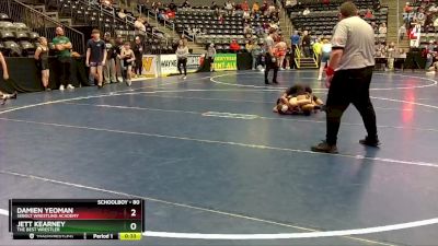 80 lbs Quarterfinal - Damien Yeoman, Sebolt Wrestling Academy vs Jett Kearney, The Best Wrestler