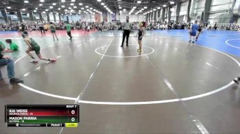 76 lbs Rd# 5- 3:45pm Friday Final Pool - Kai Weiss, Nauman Green vs Mason Parria, Olympia