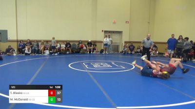 120 lbs Rr Rnd 3 - Ty Blasko, K8 All-American vs Mason McDonald, K8 Compound