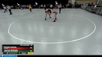 157 lbs Cons. Round 3 - Tristan Sinnard, Moen Wrestling Academy vs Steven Marvin, Illinois