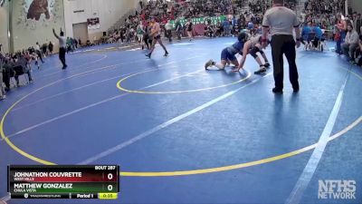 154 Boys Cons. Round 2 - Matthew Gonzalez, Chula Vista vs Johnathon Couvrette, West Hills