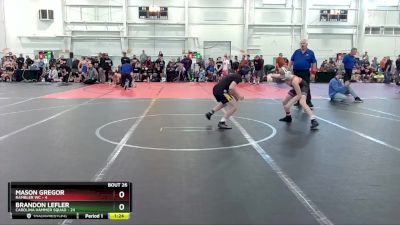 96 lbs Round 6 (10 Team) - Brandon Lefler, Carolina Hammer Squad vs Mason Gregor, Rambler WC