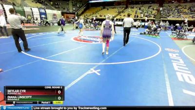 125 Class 1 lbs Cons. Round 2 - Skylar Cyr, Pleasant Hill vs Diana Linscott, Brookfield