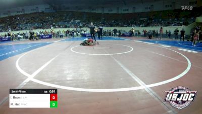 49 lbs Semifinal - Isaiah Brown, Elgin Wrestling vs McClain Hall, Randall Youth Wrestling Club