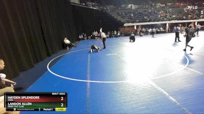 80 lbs Quarterfinal - Landon Allen, Indee Mat Club vs Hayden Splendore, Iowa