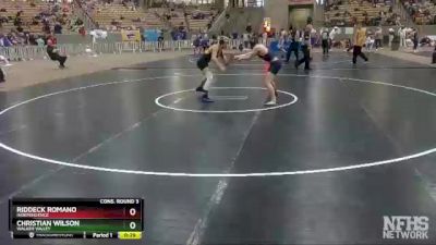 AA 138 lbs Cons. Round 3 - Christian Wilson, Walker Valley vs Riddeck Romano, Independence