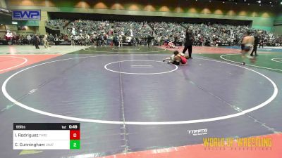 95 lbs Consi Of 8 #1 - Ian Rodriguez, THRESHOLD WRESTLING CLUB vs Conner Cunningham, Unattached