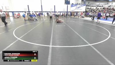 125 lbs Cons. Round 3 - Aiden Fonder, UW-Stevens Point vs Davion Johnson, North Central College