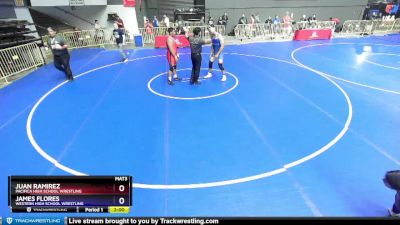 220 lbs Champ. Round 2 - Juan Ramirez, Pacifica High School Wrestling vs James Flores, Western High School Wrestling