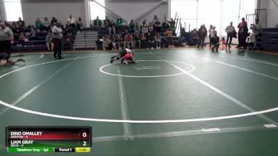 50 lbs Round 2 (6 Team) - Liam Gray, Delta vs Dino OMalley, Kenston