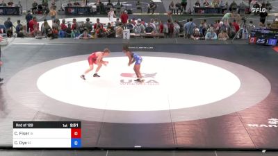 120 lbs Rnd Of 128 - Connor Fiser, Iowa vs Corey Dye, South Carolina